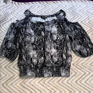Snake print blouse